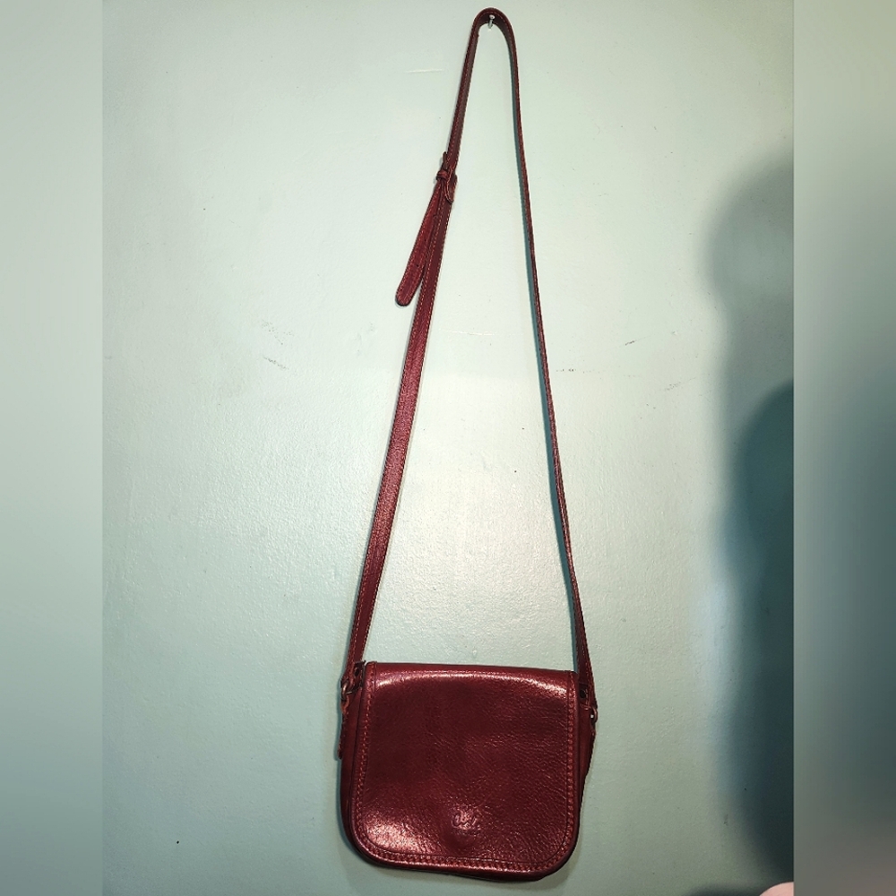 Ciolo Firenze Brown Genuine Leather Crossbody Bag